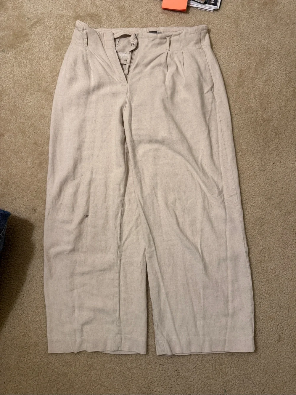 hm linen pants size 8